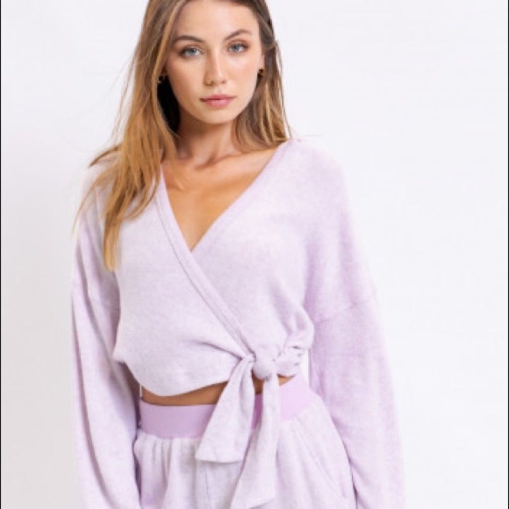 Hooded Wrap Top 